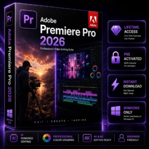Adobe Premiere Pro for Windows 2026 – Lifetime Activation