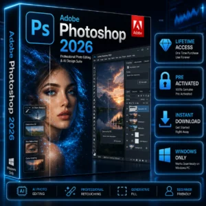 Adobe Photoshop for Windows 2026 – Lifetime Activation